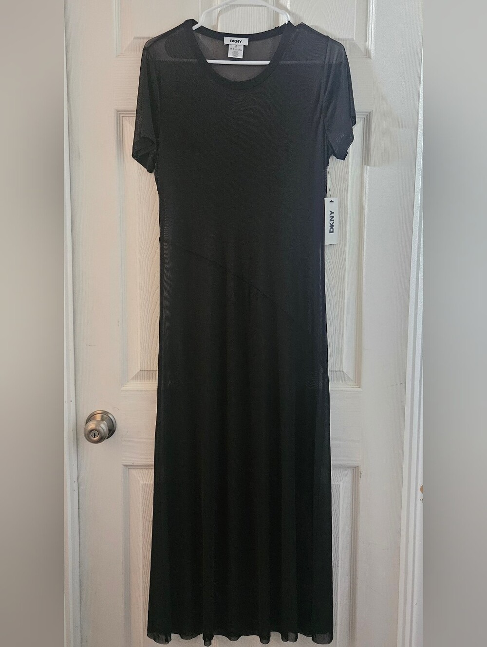 NWT DKNY Sheer Mesh Maxi Dress